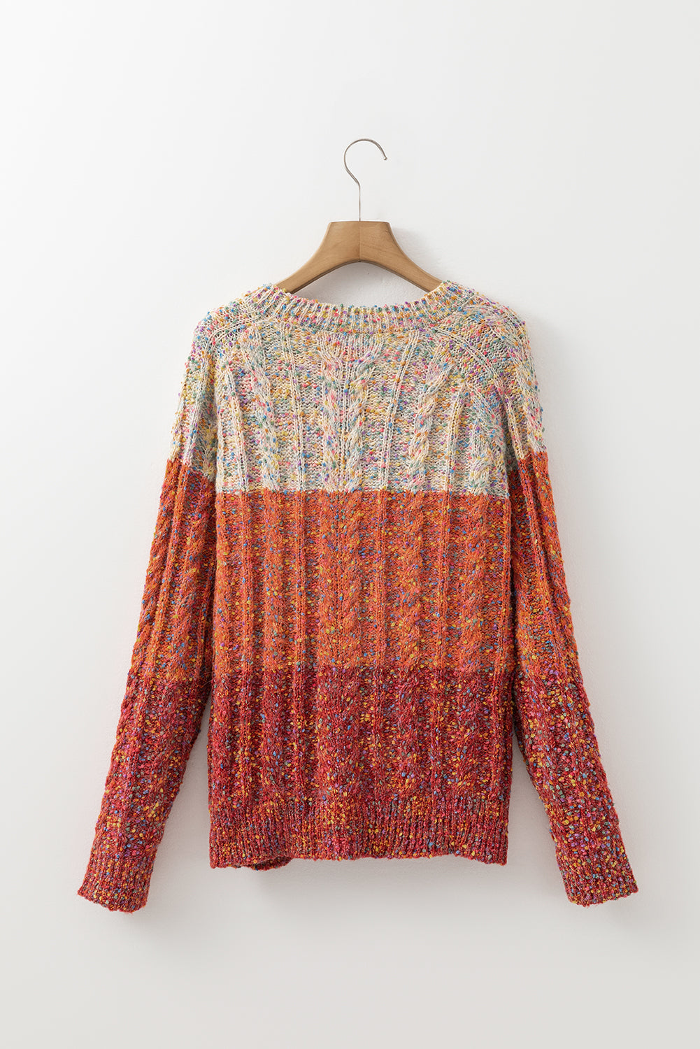 Multicolour Colourful Confetti Wool Ball Knitted Sweater eAura