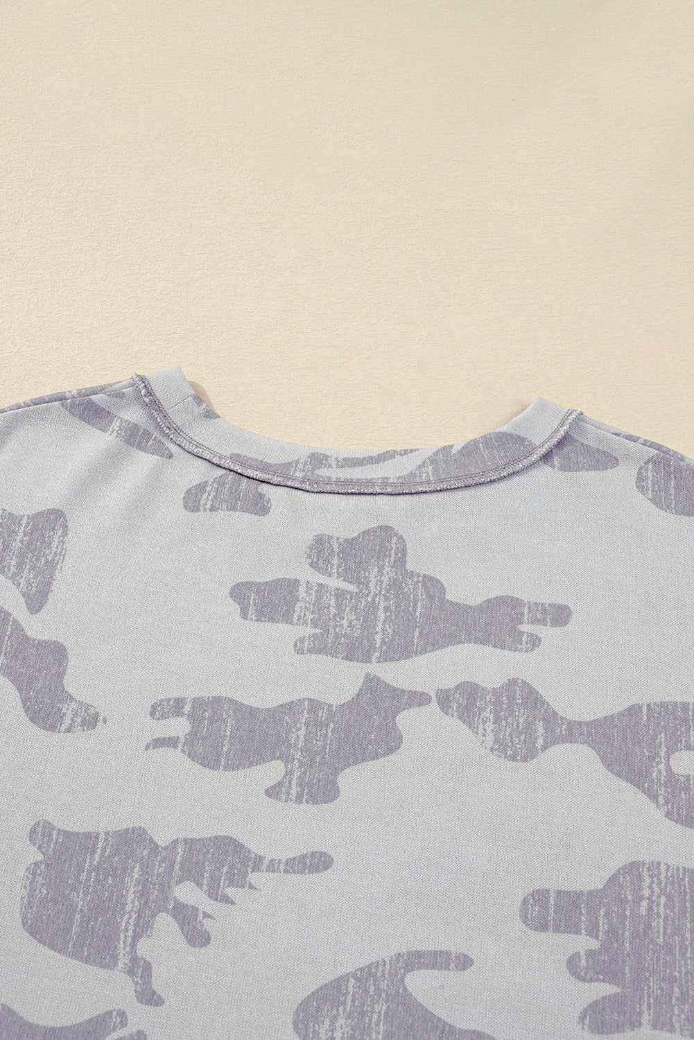 Multicolour Camouflage Print Plus Size Sweatshirt eAura