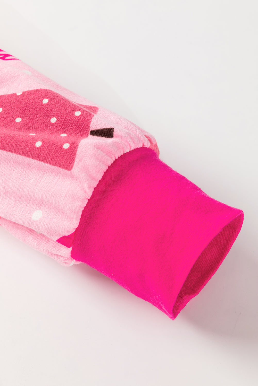 Pink Christmas Tree Print Long-Sleeve Pyjama Set eAura