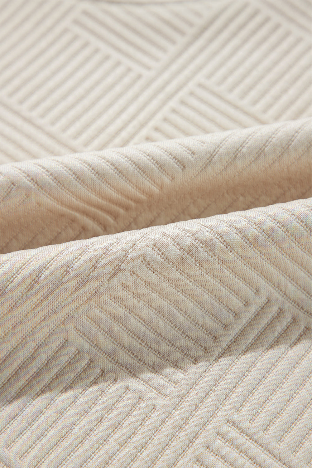 Textured Long Sleeve Shift Dress - Dresses/Mini Dresses