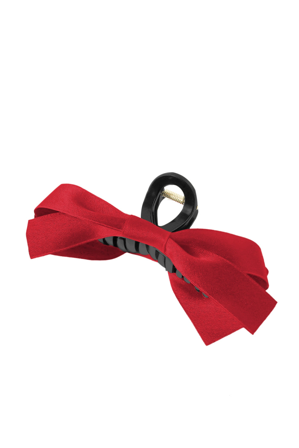 Red Ribbon Bow Decor Hair Clip - eAura