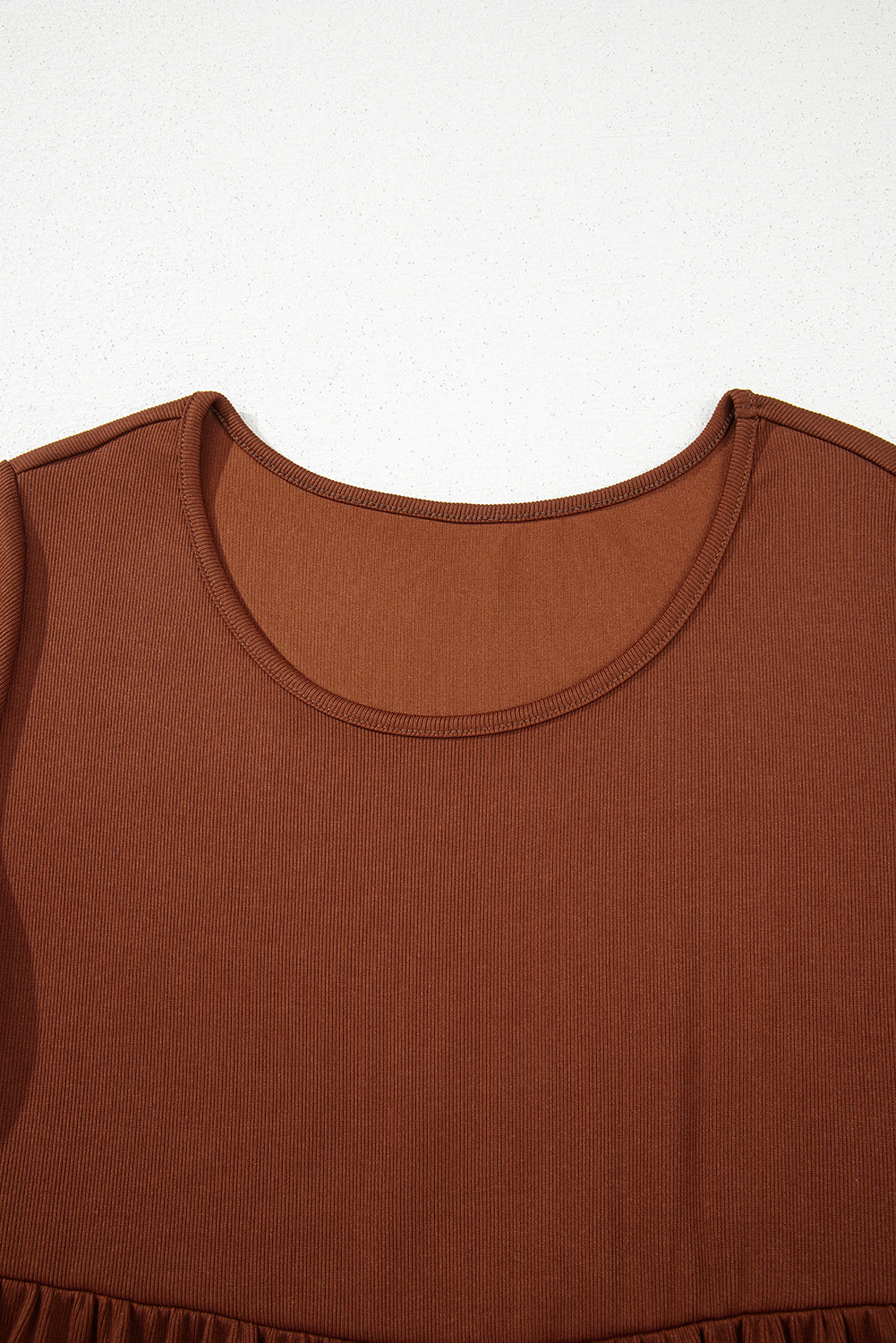 Rib Long Sleeve Mini Dress - eAura