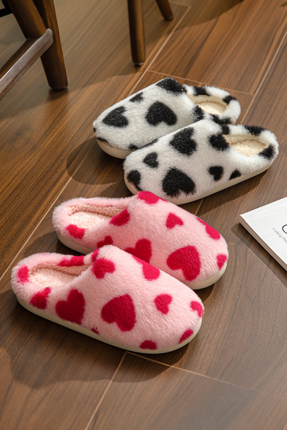 Red Heart Shape Slippers - eAura