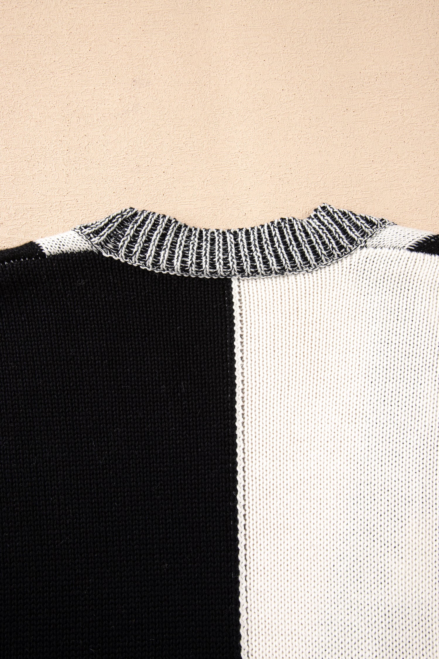 Checkered Bubble Sleeve Drop Shoulder Open Cardigan - eAura