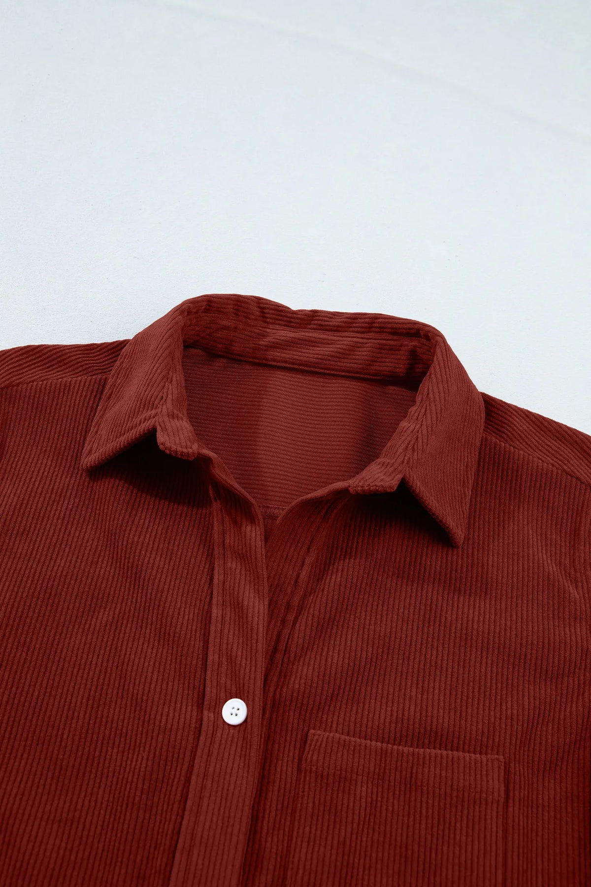 Long Sleeve Ribbed Shirt — Adjustable Cuff