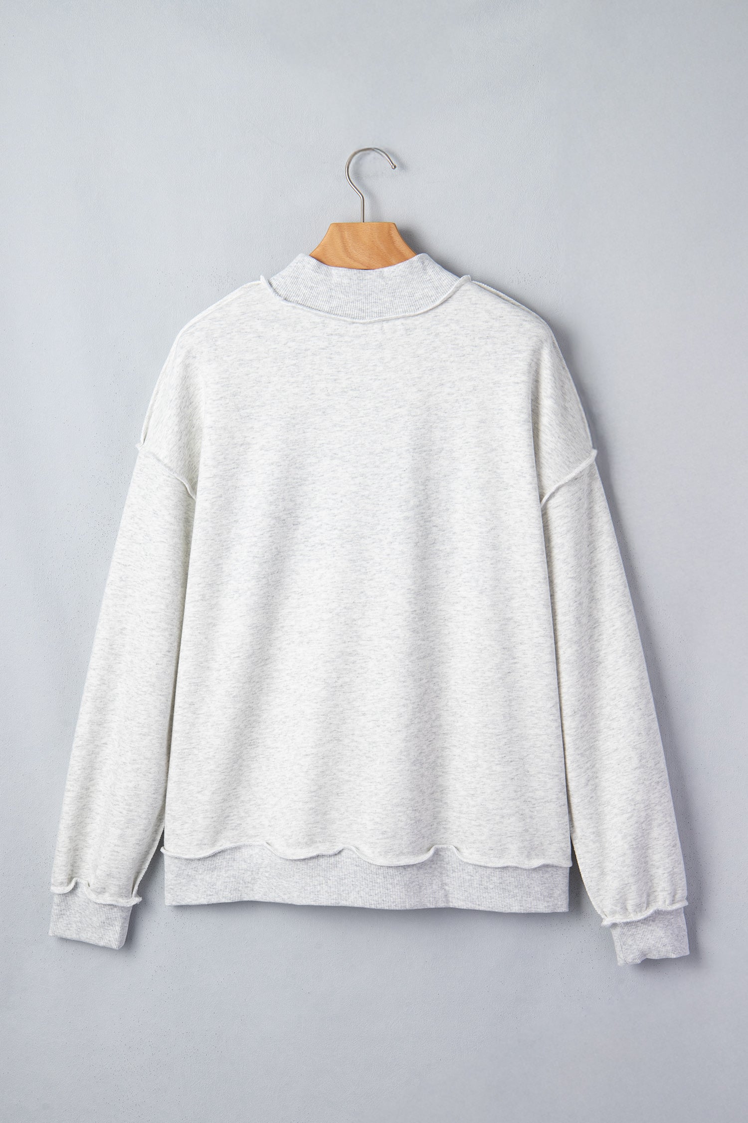 Reversible USA Graphic Mock Neck Sweatshirt
