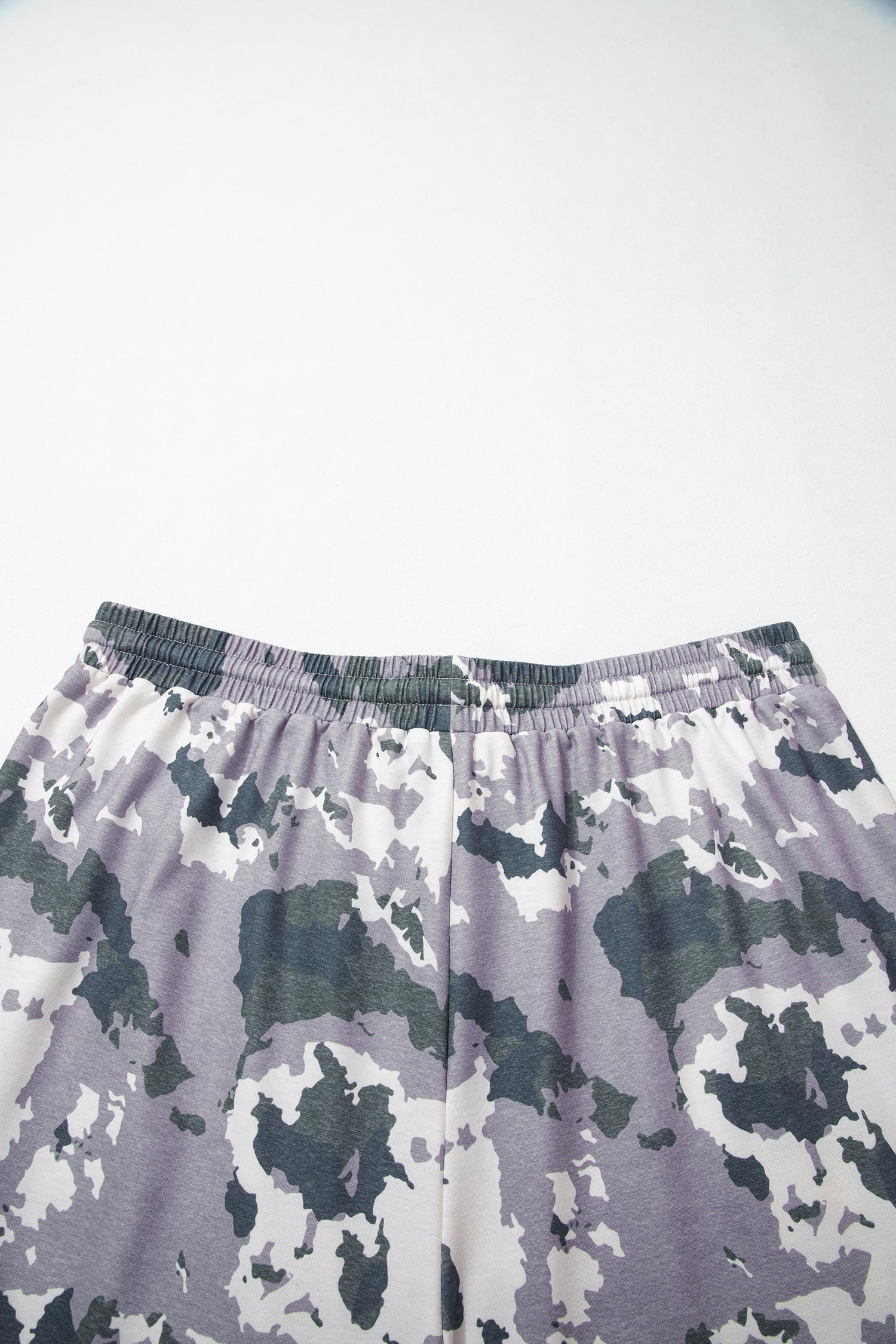 Camo Drawstring Waist Patch Pocket Plus Size Pants – Brown