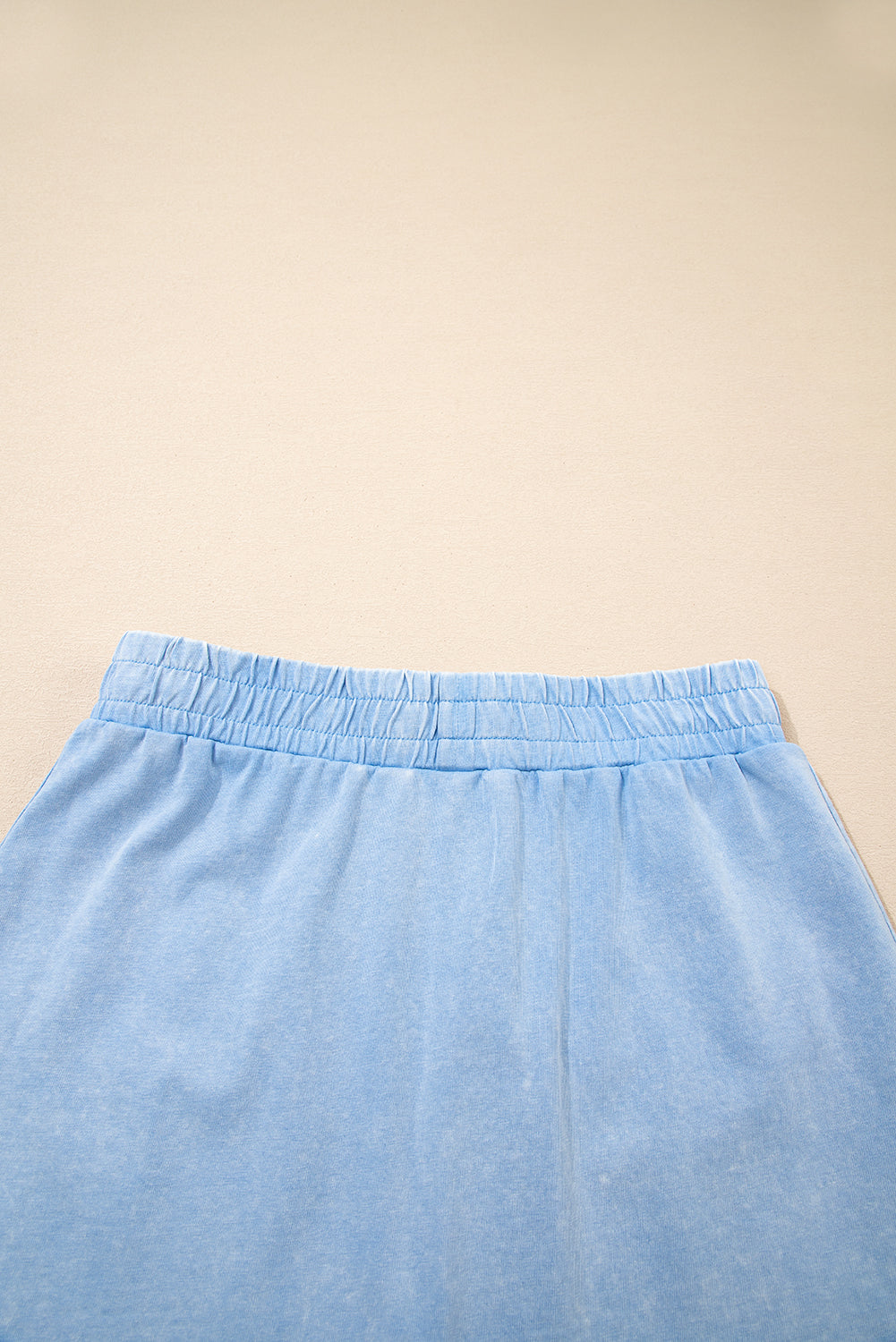 Skort Co-ord Set Mineral Wash Cotton Tank Top Lined Split Skirt - eAura