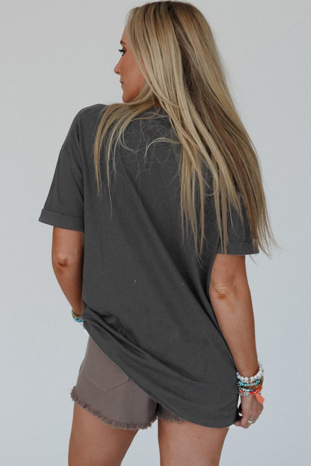 Carbon Grey Vintage Yall Cowboy Boots Graphic Tee eAura