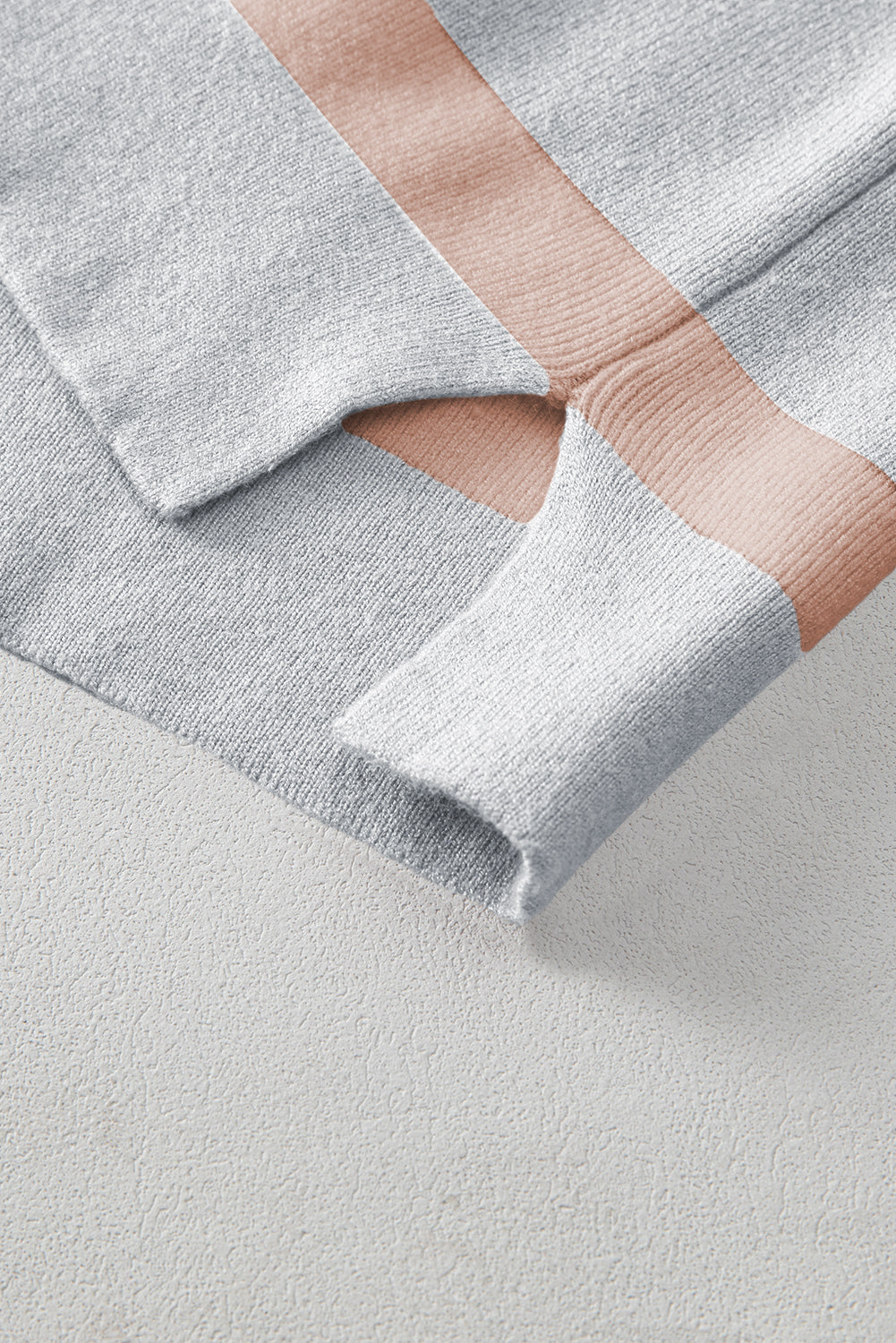 Pink Stripe Colourblock Oversized Sweater eAura