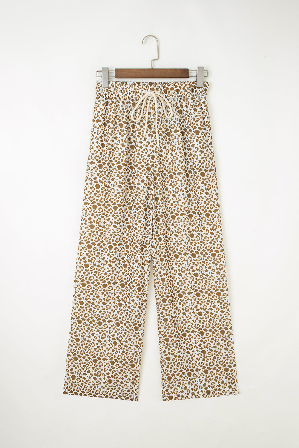 Leopard Drawstring Elastic Waistband Loose Pants - eAura