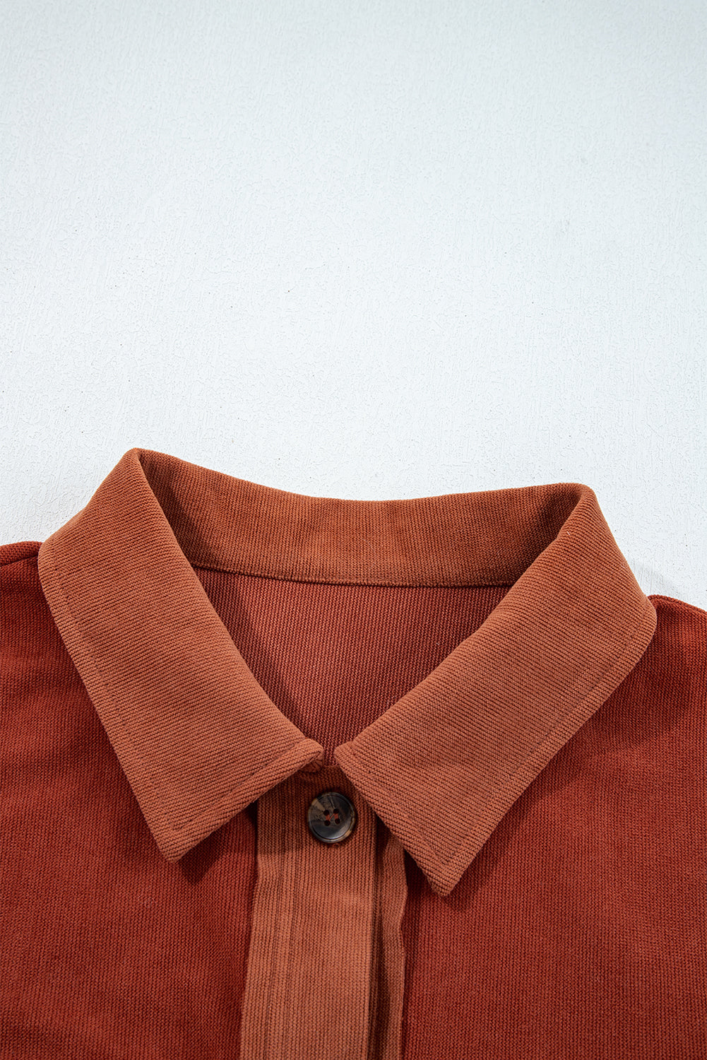 Drop Shoulder Casual Shacket With Pockets - eAura