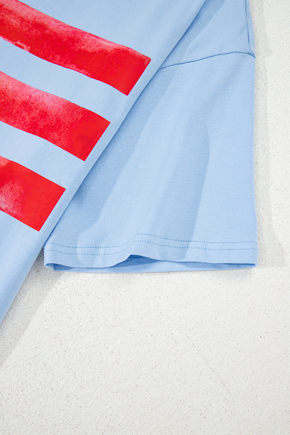 Myosotis Flag Bow Graphic Crewneck Tee eAura