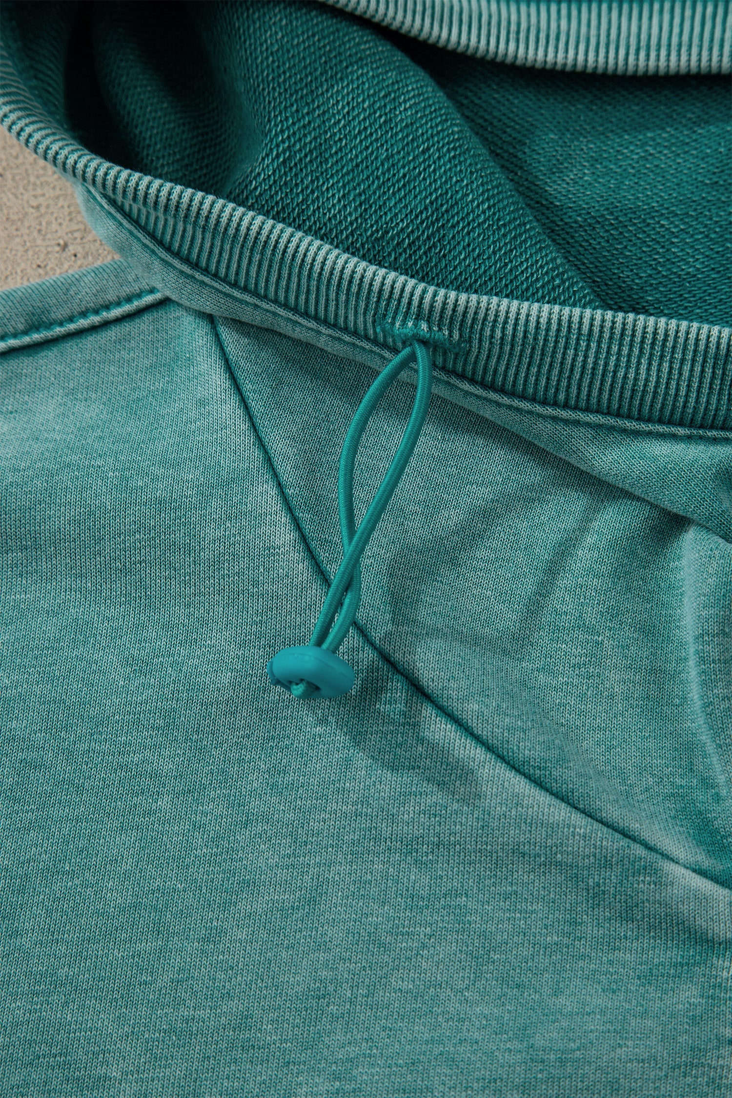 Half Zip Kangaroo Pocket Mineral Wash Baggy Hoodie - Tops/Sweatshirts & Hoodies