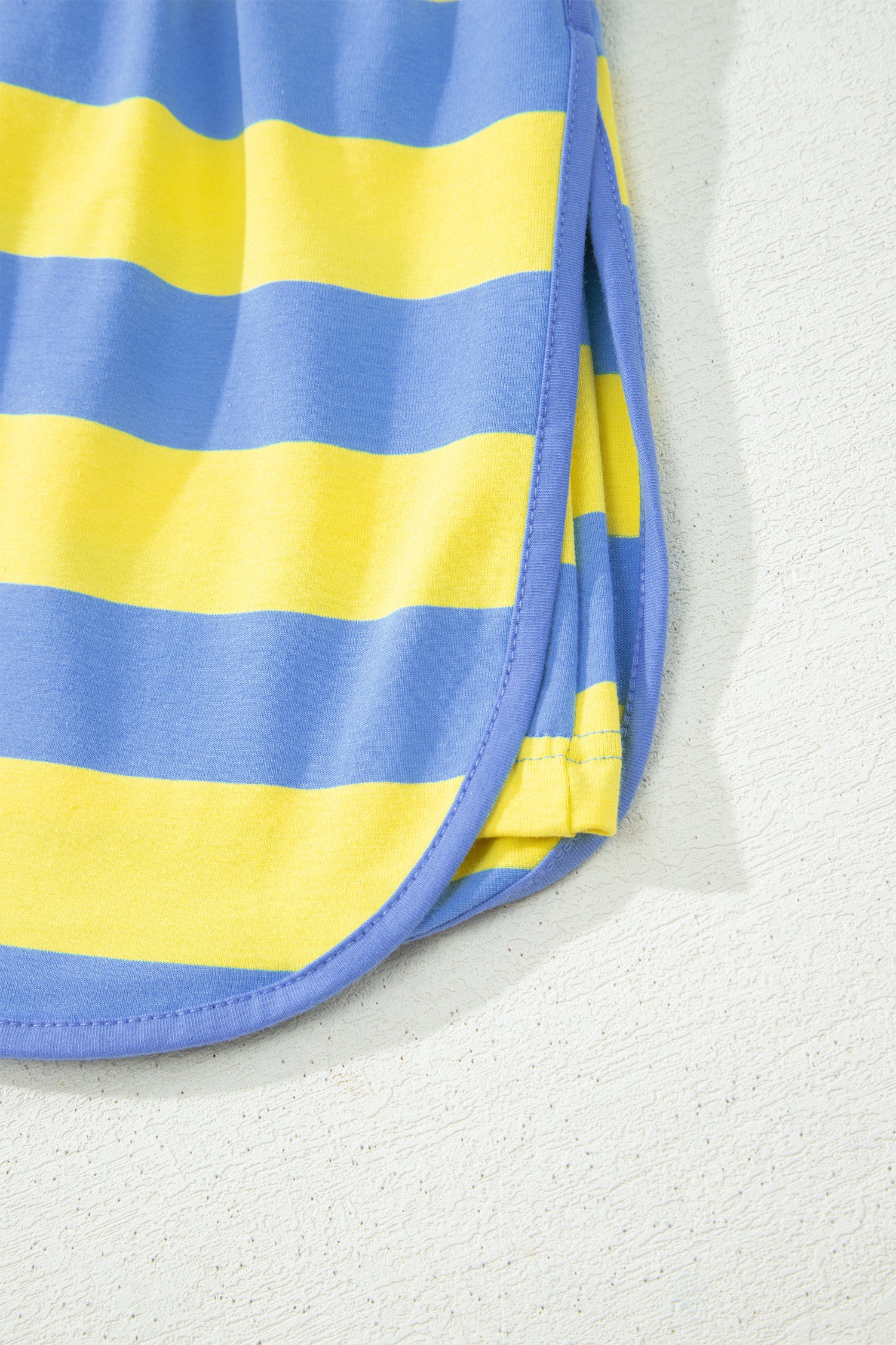 Dolman Tee Drawstring Skort Athletic 2pcs Set – Yellow Stripe