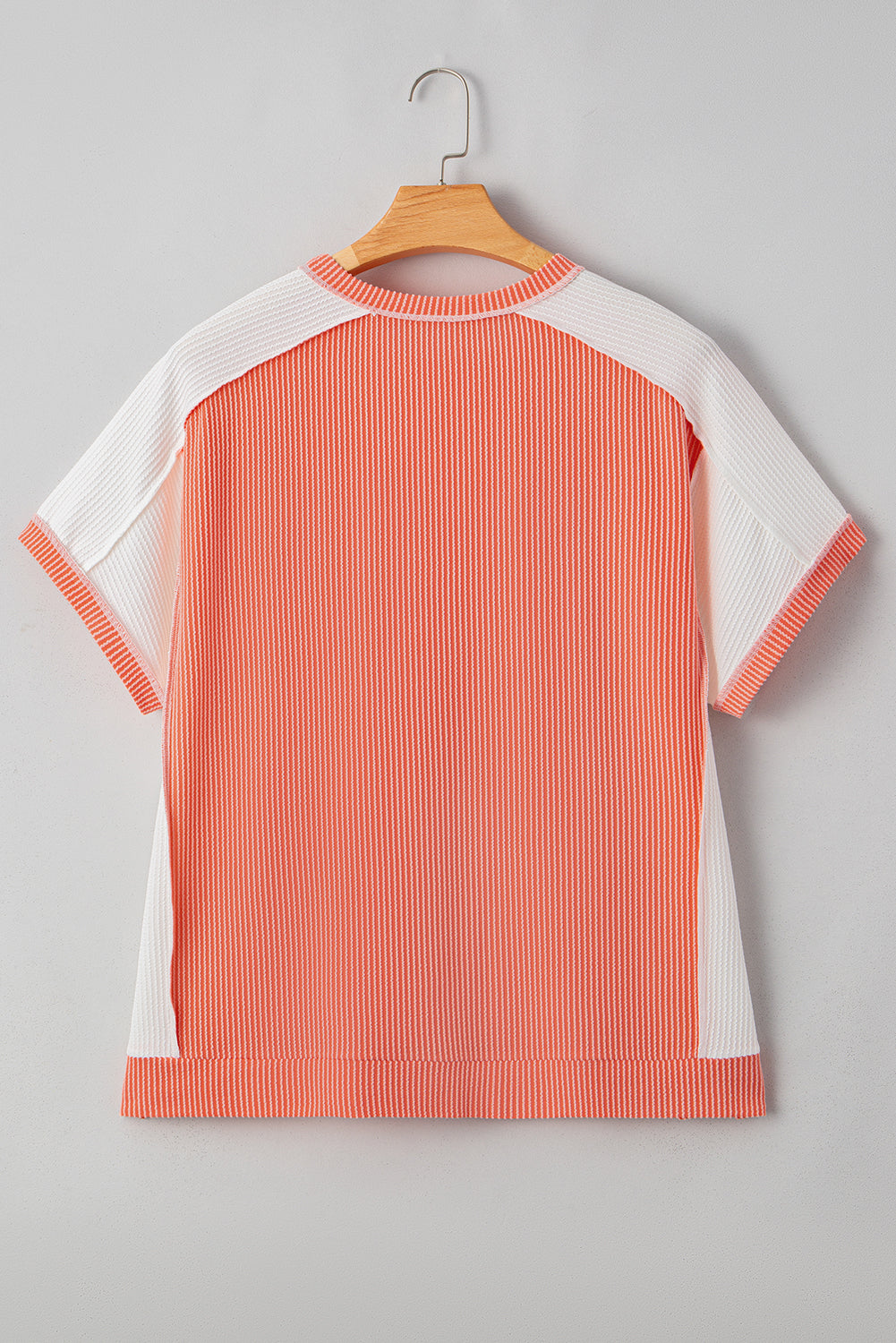 Rib Hi Low Plus Size Short Sleeve Top BB Fashion Outlet