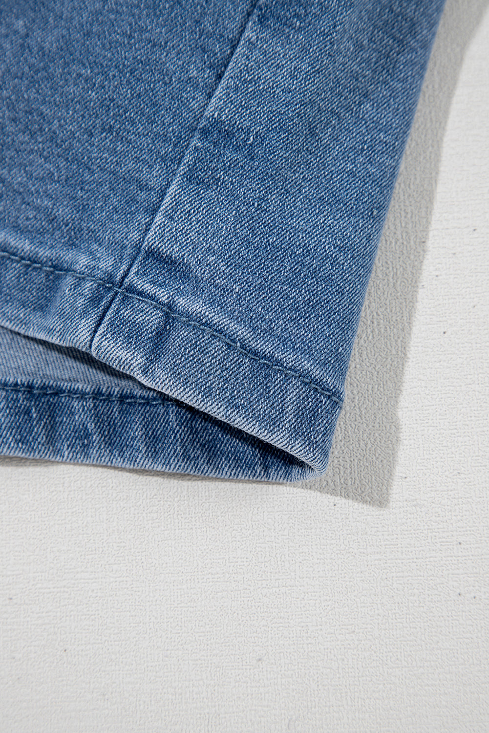 Ashleigh Blue Drawstring High Waist Casual Denim Shorts with Pockets eAura