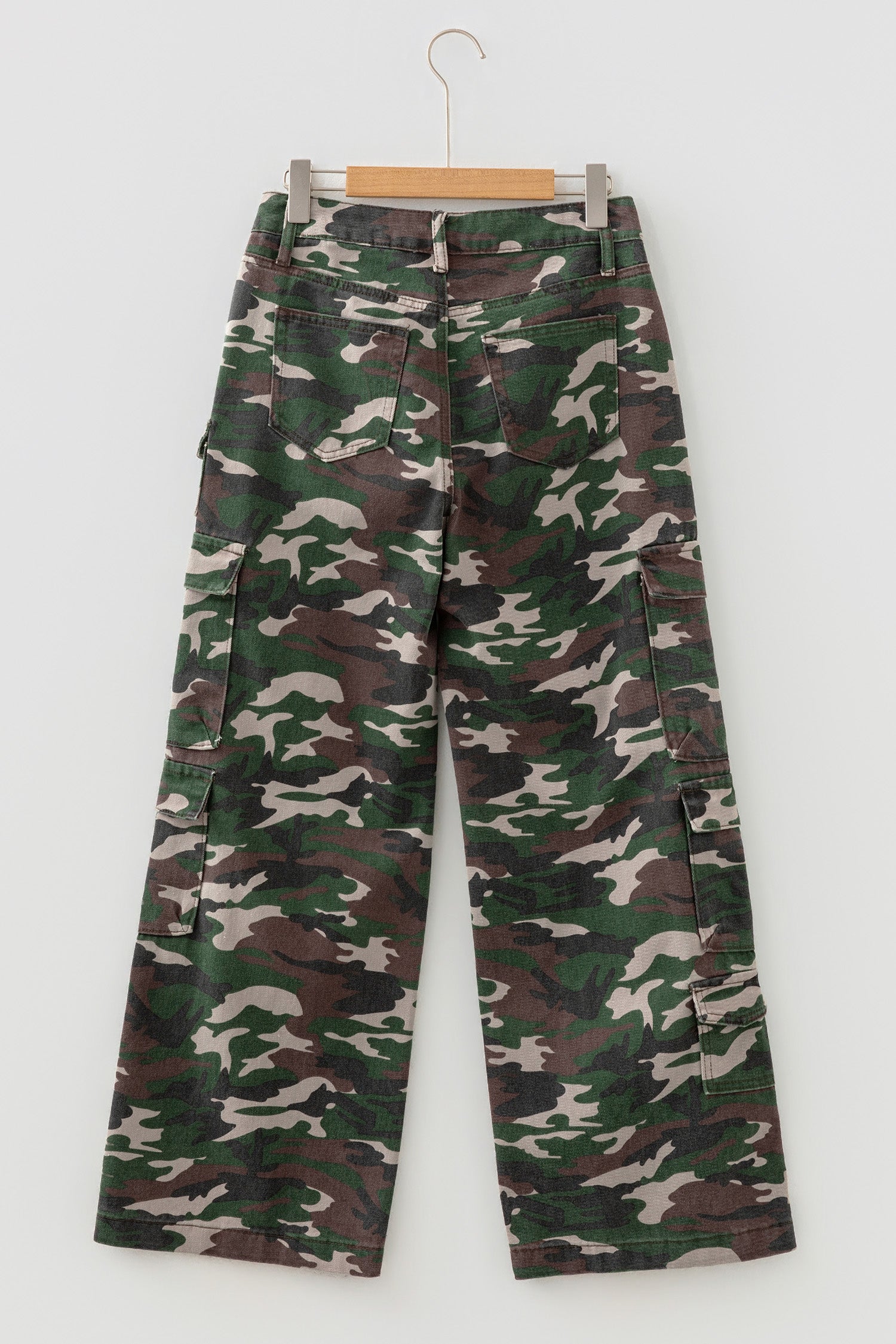 Camo Cargo Wide Leg Jeans - Bottoms/Jeans/WideLeg