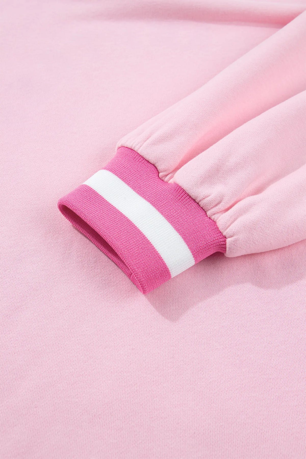 Embroidered Tennis Club Crew Neck Pullover Sweatshirt – Pink