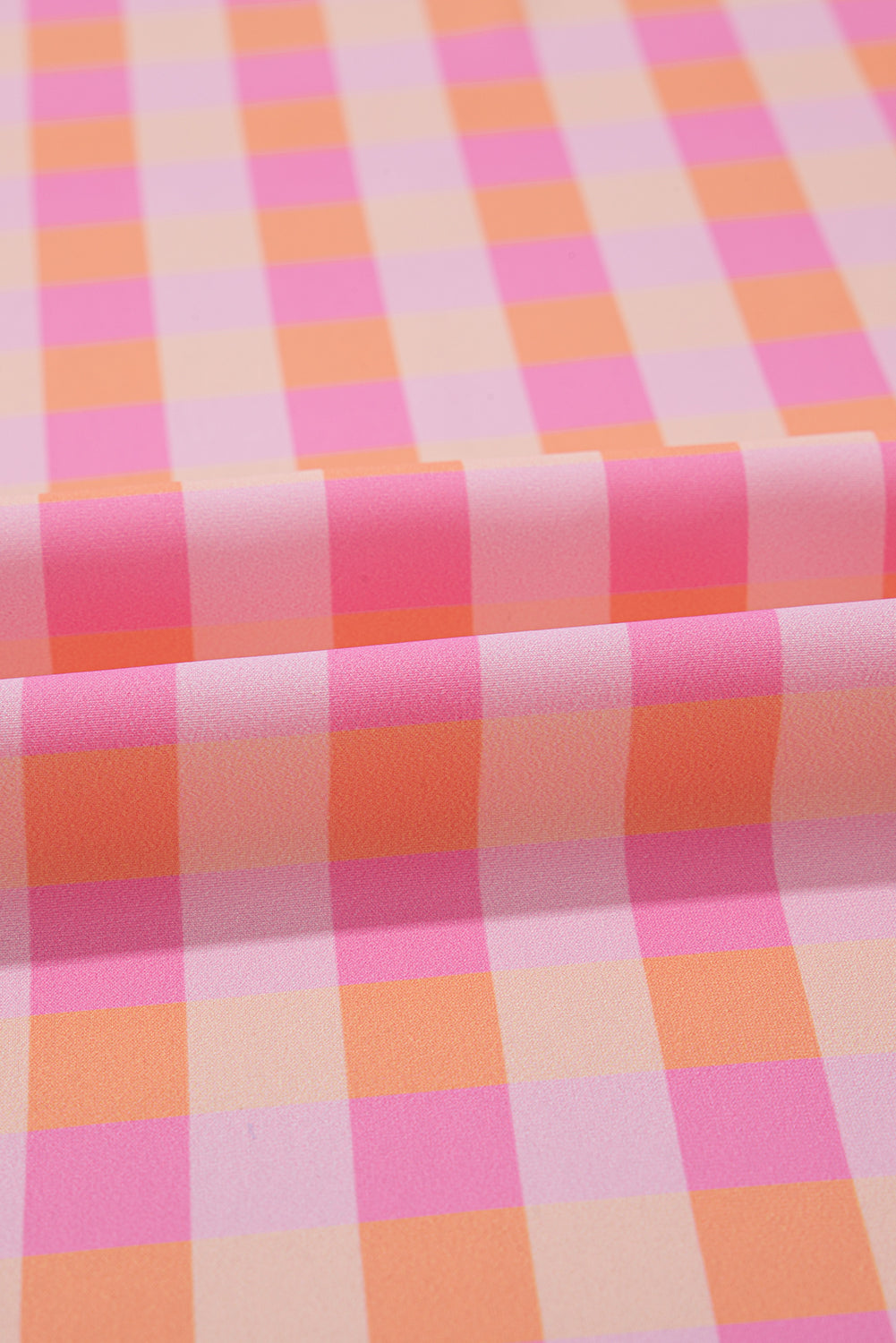 Pink 3pcs Gingham High Waist Bikini & Sarong eAura