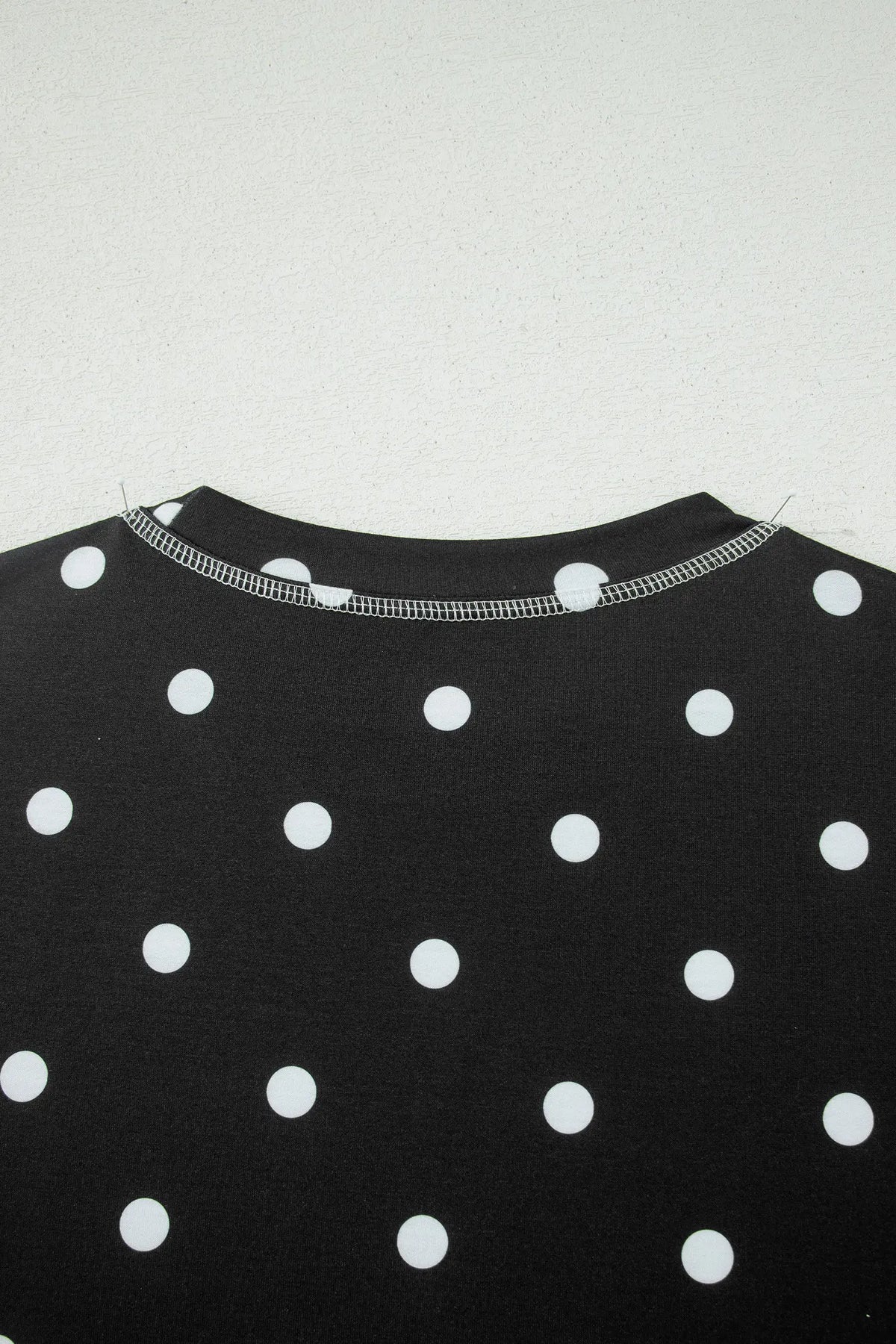Polka Dot Short Sleeve Loose Top Drawstring Shorts Set – Pink