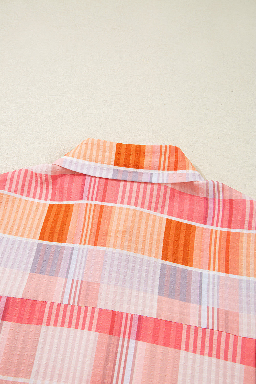 Pink Oversized Check Tunic Shirt - eAura