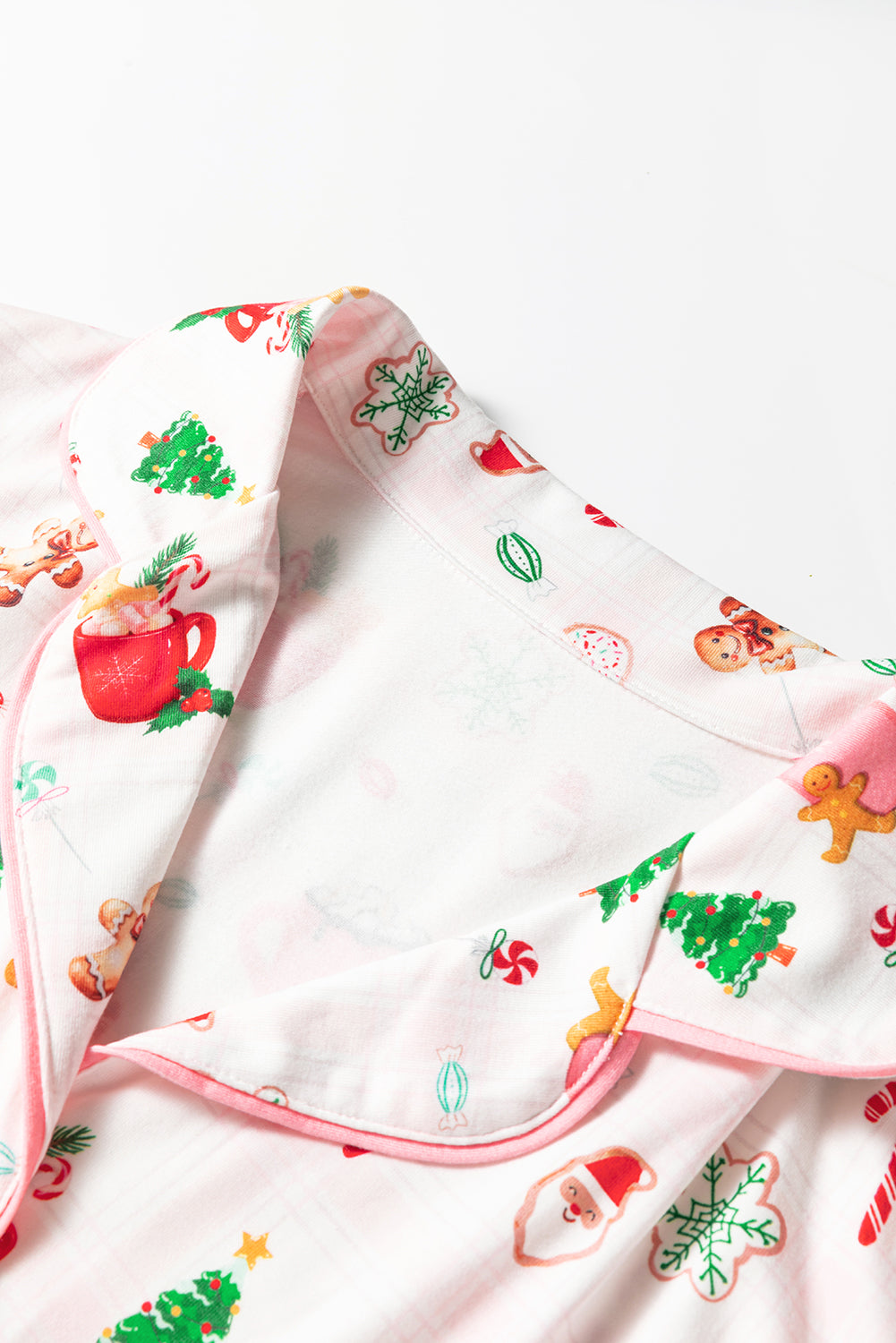 White Christmas Spirits Shirt and Shorts Pyjama Set - eAura
