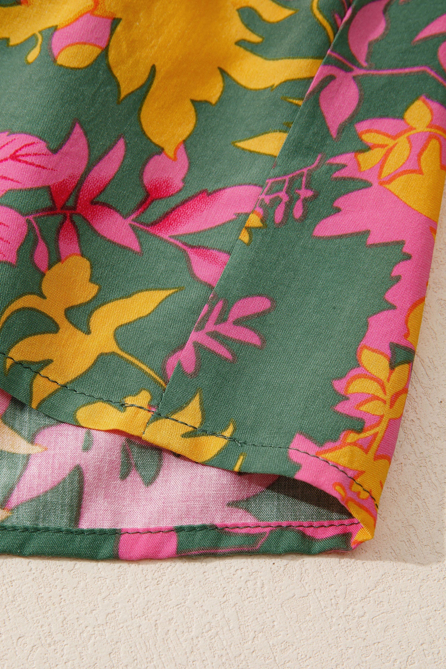 Multicolour Floral Print Long Sleeve Smocked Ruffled Mini Dress - eAura