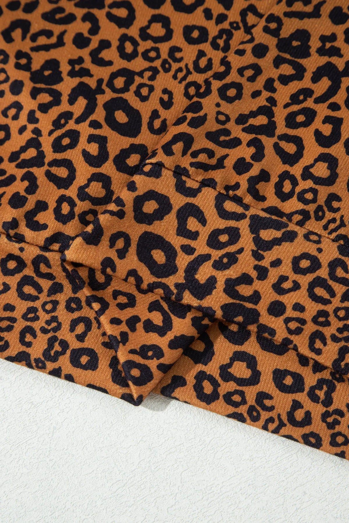 Leopard Print Long Sleeve Top Relaxed Pant Set – Brown