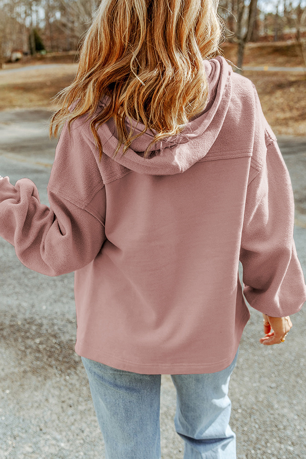 Flap Pocket Drawstring Hood Zip Up Jacket Beagle Boutique Fashion Outlet