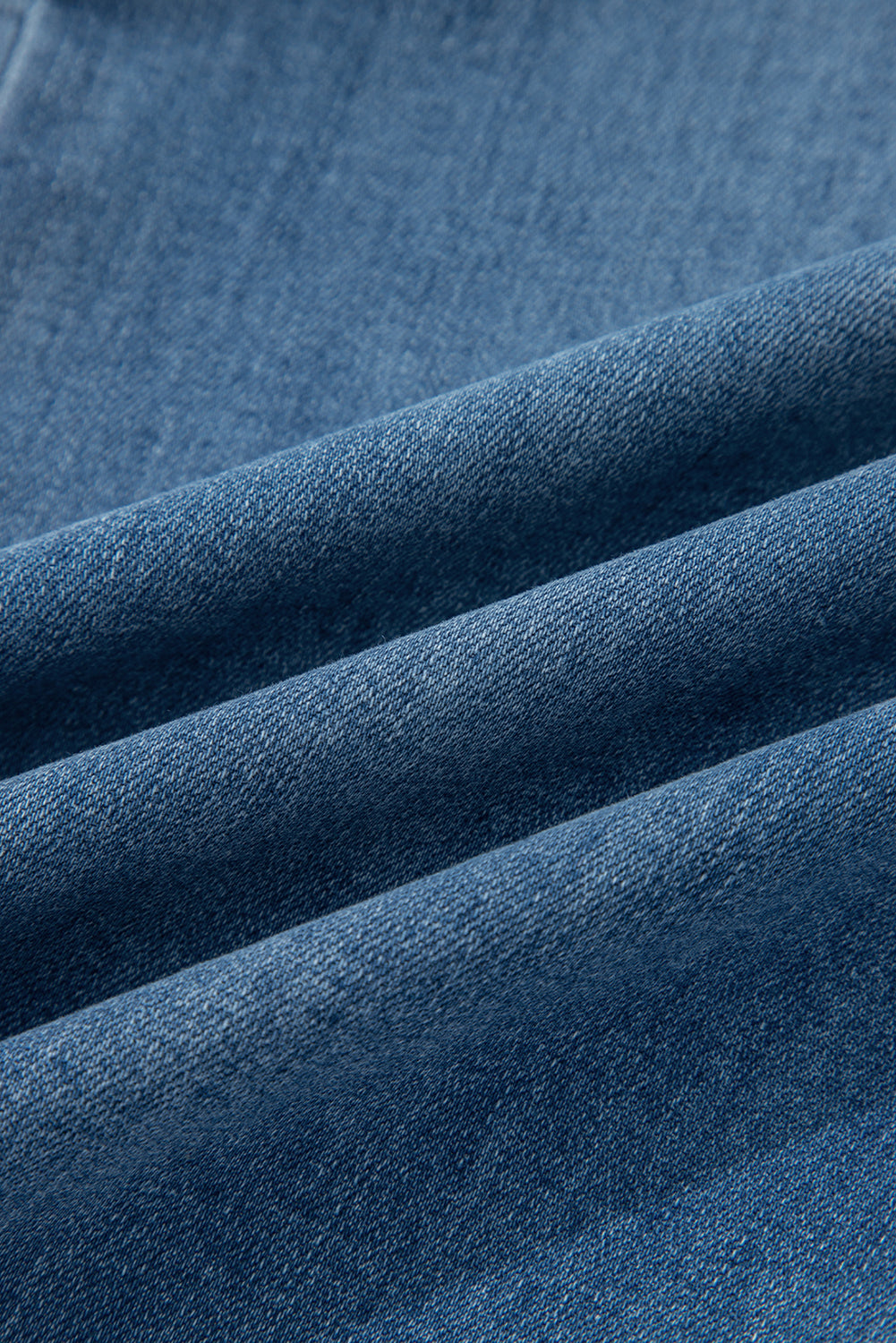 Multi Buttons High Waist Wide Leg Jeans With Pockets - eAura