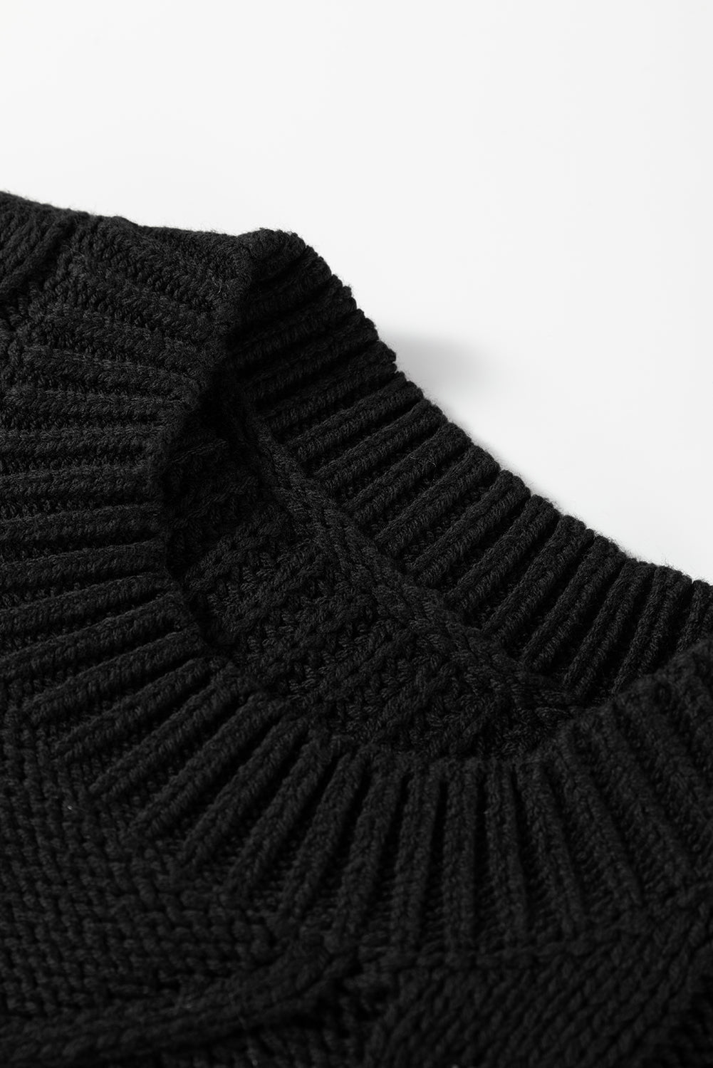 Plaid Lace up Detail Christmas Holiday Puff Short Sleeve Sweater - eAura