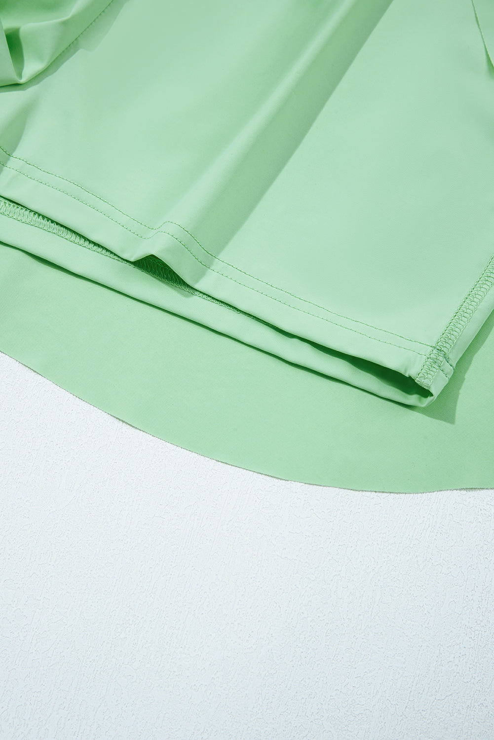 Light Green Drawstring High Waist Lined Tennis Skorts eAura