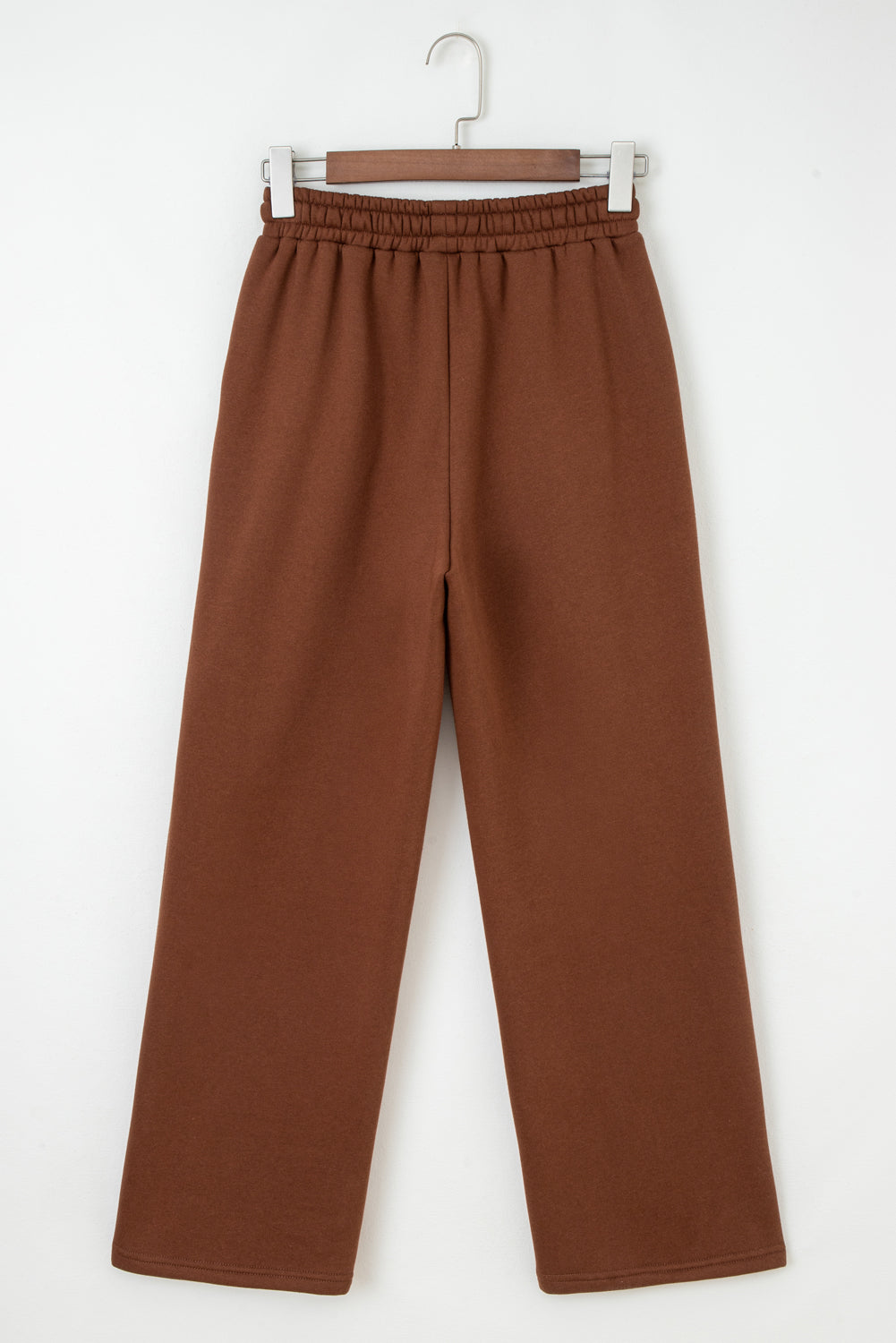 Fleece Lined Leopard Drawstring Elastic Waist Joggers eAura