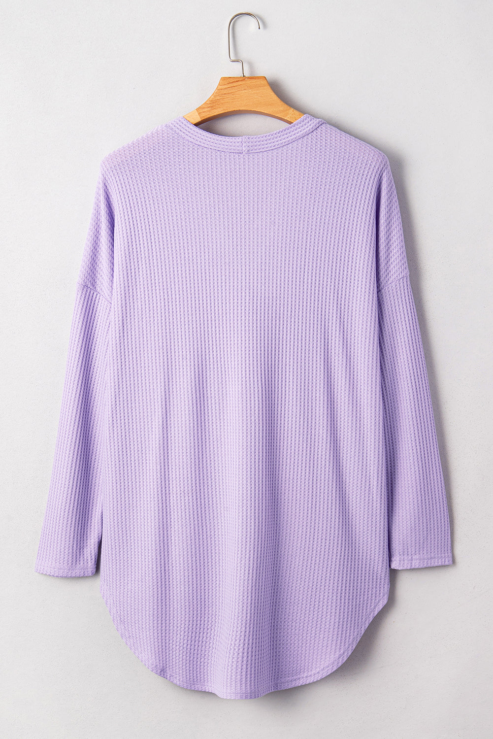 Plus Size Waffle Knit Button Front Cardigan eAura