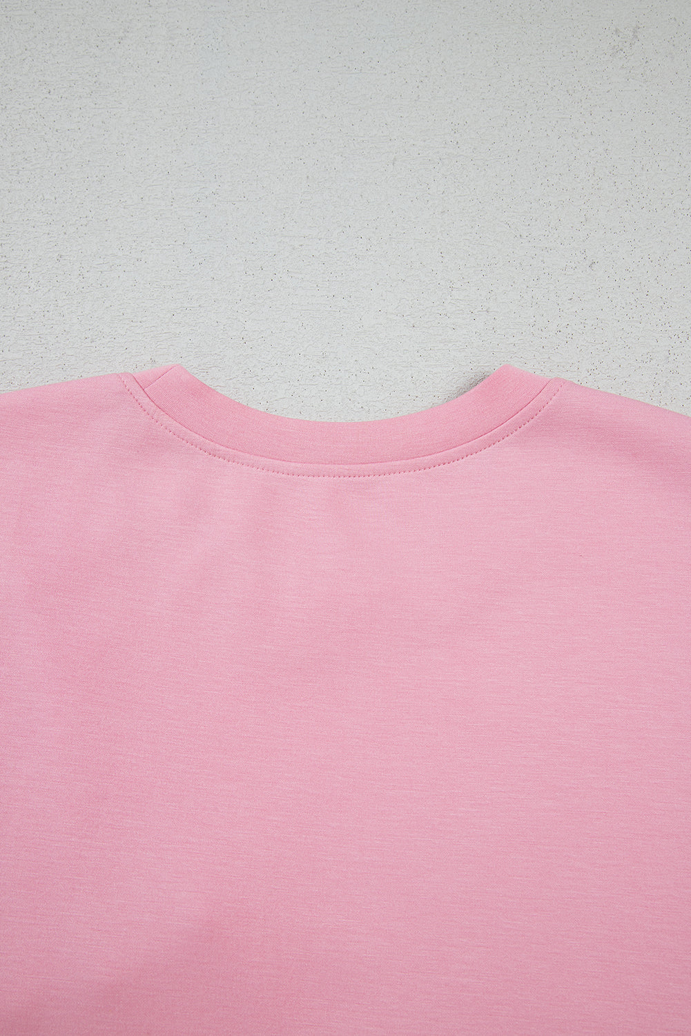 Pink Bow Applique Half Sleeve T-shirt - eAura