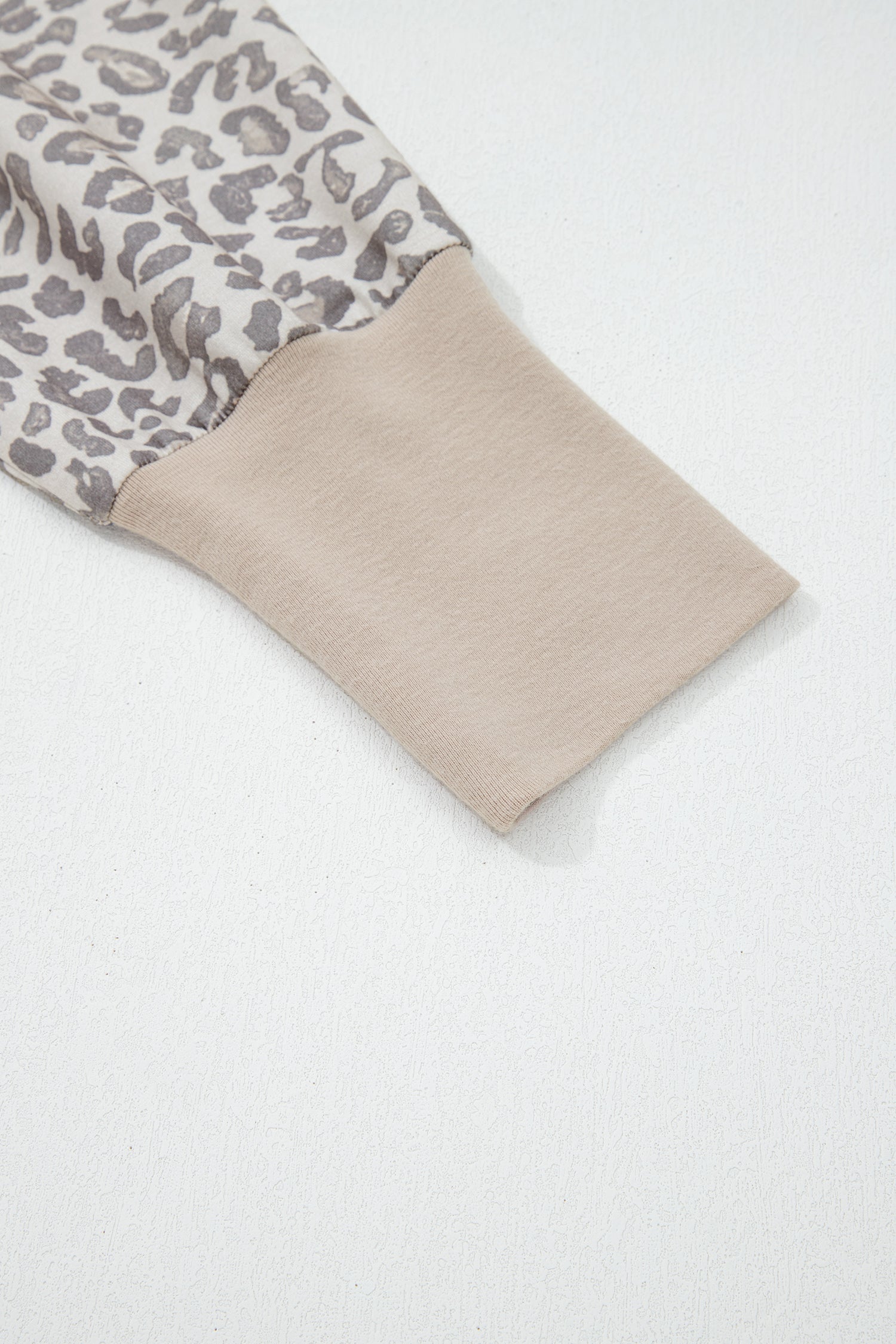 Leopard Print Crew Neck Sweatshirt - Tops/Sweatshirts & Hoodies