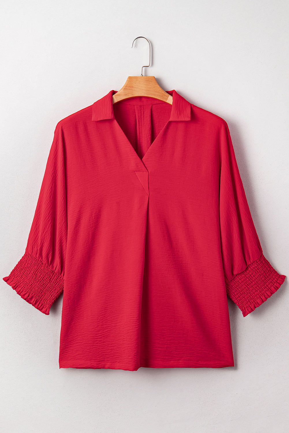 Plus Size Smocked Cuff Dolman Oversized Tunic Blouse - Size/Plus Tops/Plus Blouses & Shirts