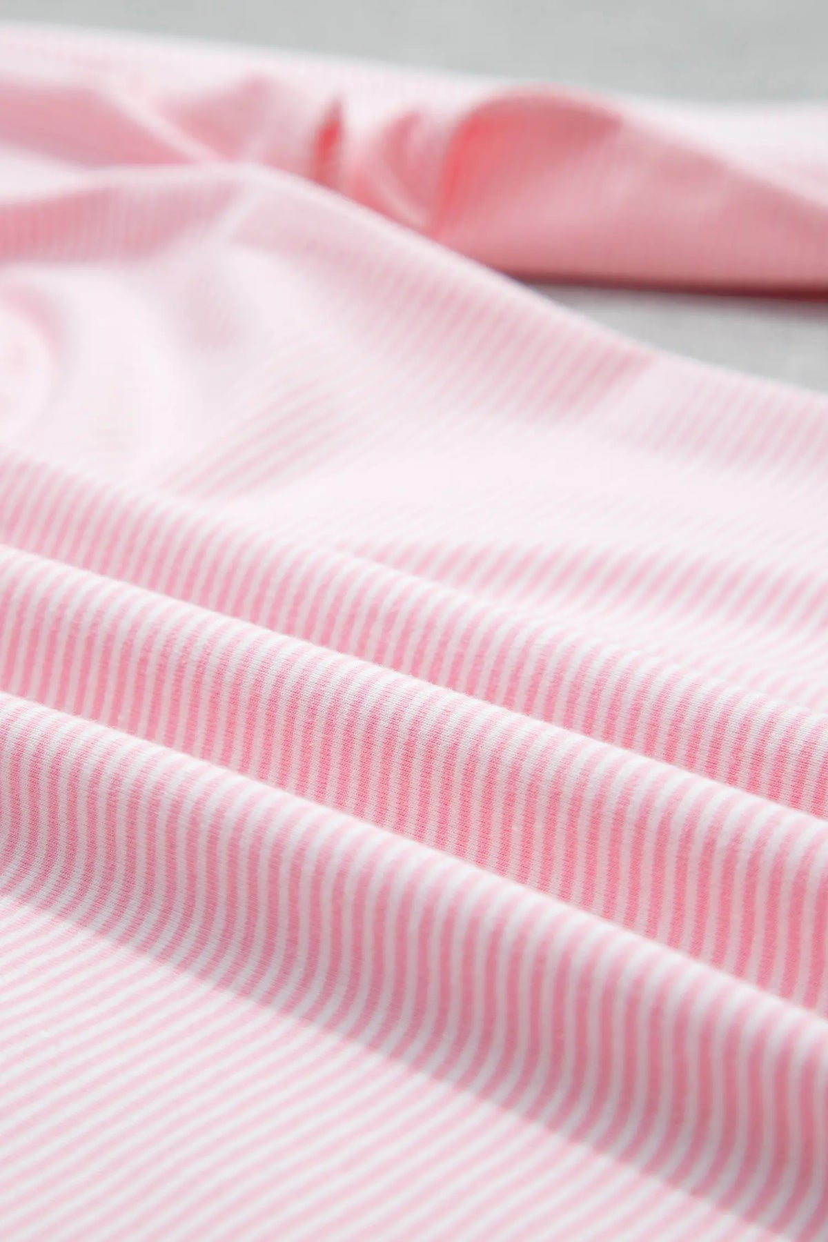 Colour Block Trim Mock Neck Pullover Drawstring Pants Casual Outfit – Pink Stripe