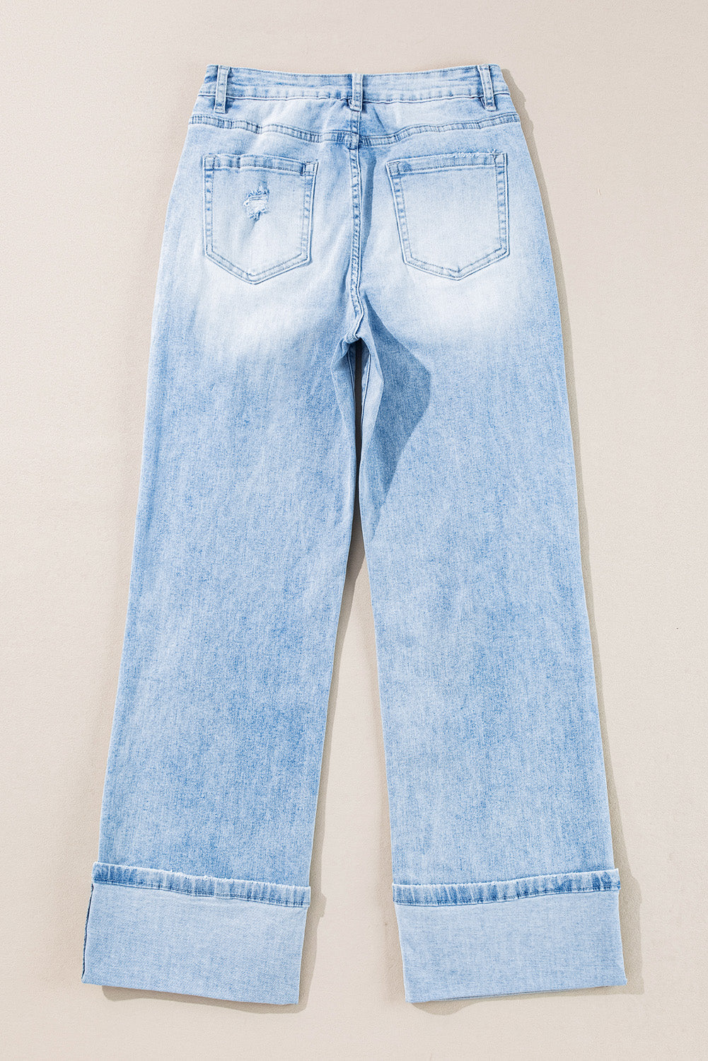Beau Blue Light Wash Distressed Flare Jeans Beagle Boutique Fashion Outlet