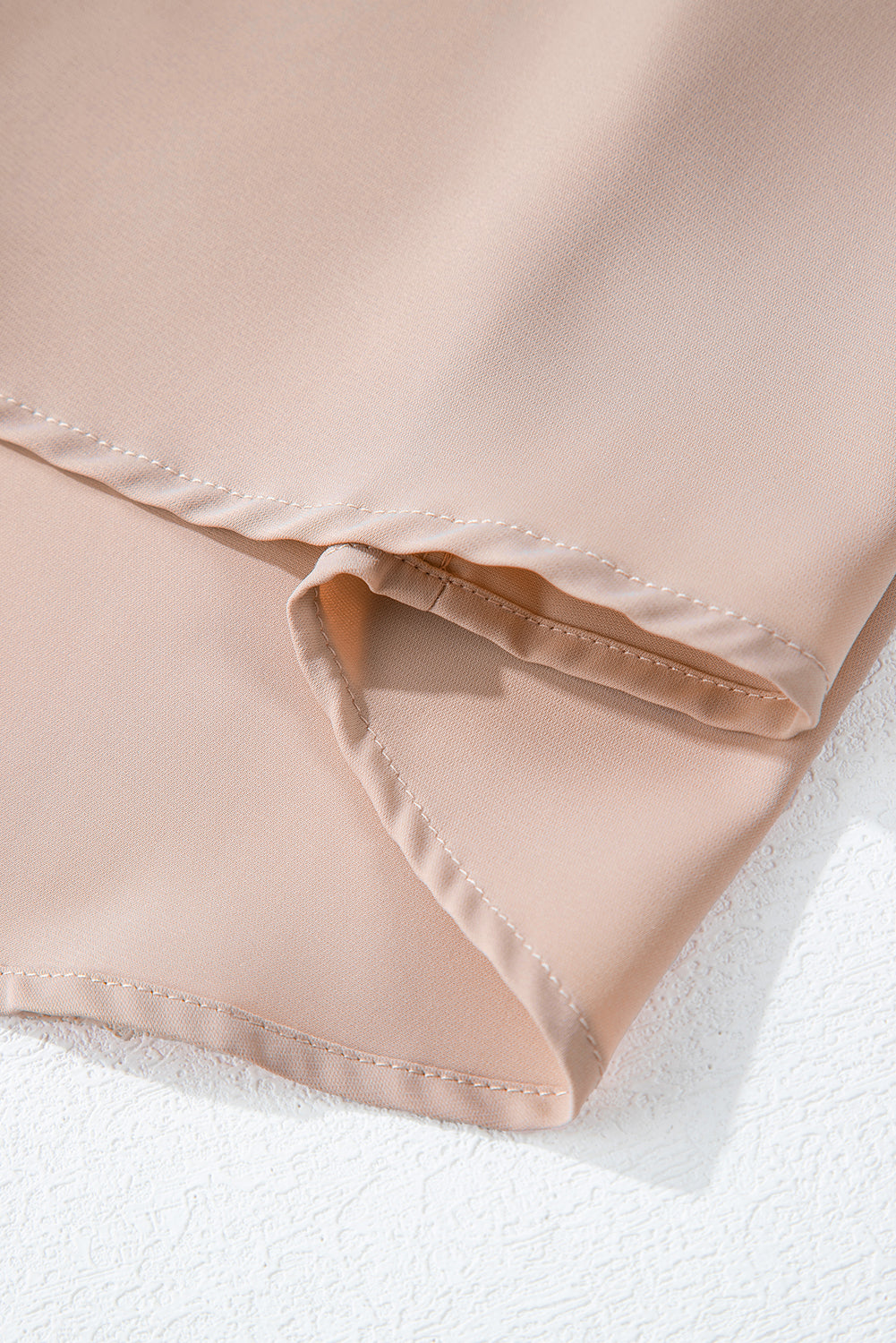 Khaki Frilled Knotted Mock Neck Bishop Sleeve Blouse Dear-Lover Dropshipping
