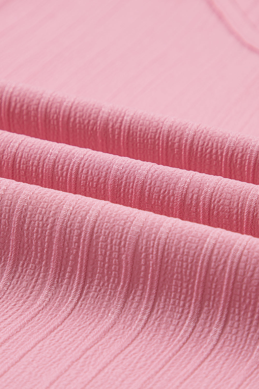 Grass Green Ruffled Half Sleeve V Neck Textured Top - eAura