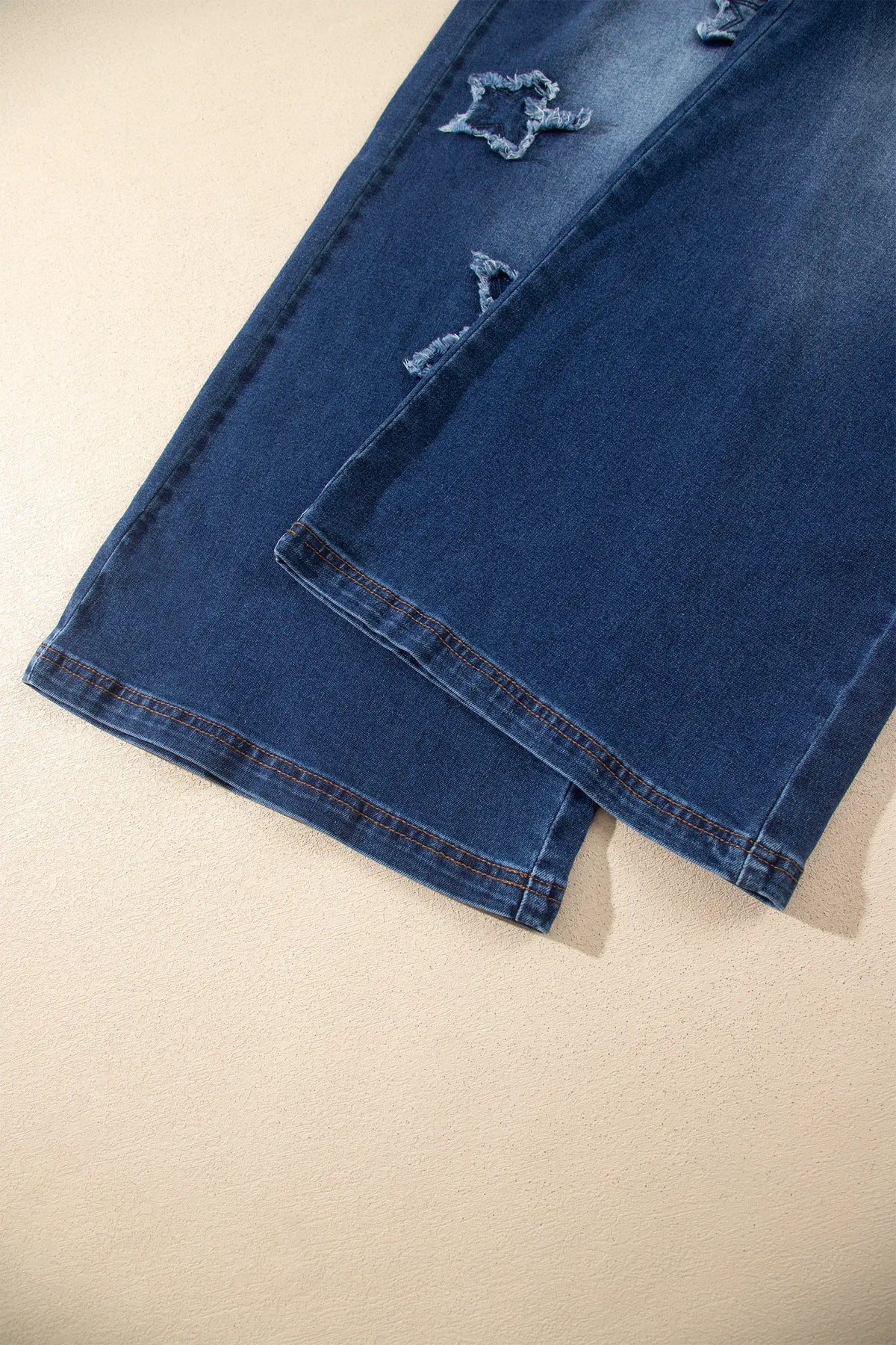 Star Decorated Wide Leg Jeans – Ashleigh Blue
