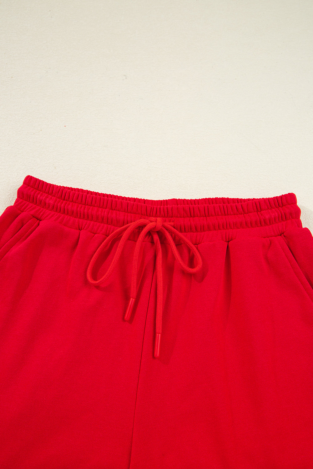 Varsity Striped Sleeve Drop Shoulder Sweatshirt and Shorts Co-ord Set eAura