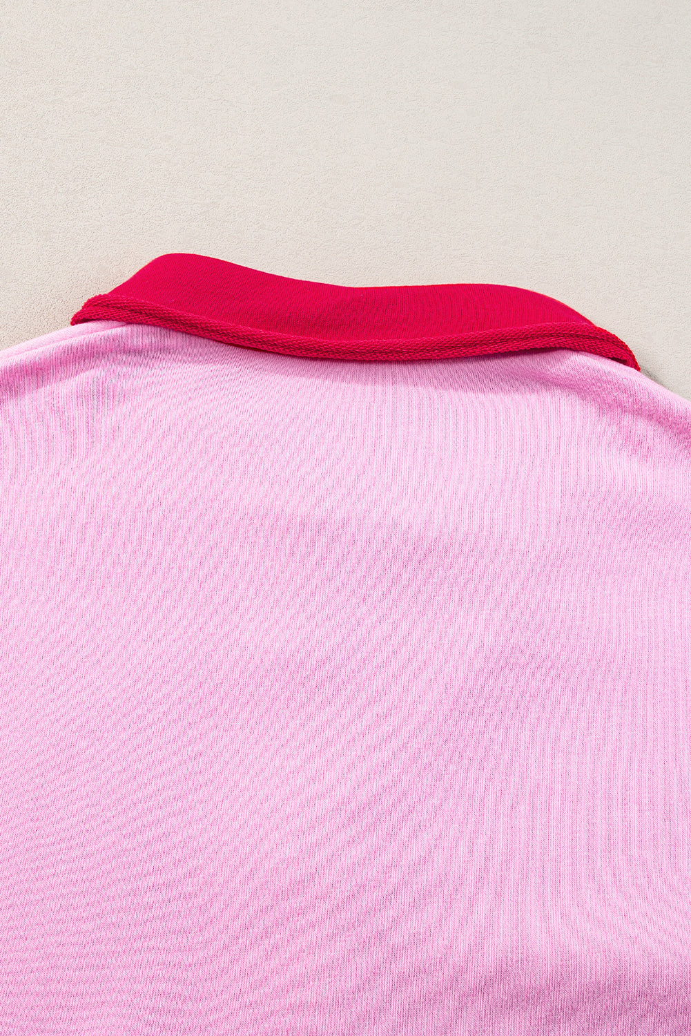 Pink Stripe Colourblock Patchwork Short Sleeve T Shirt Dress eAura