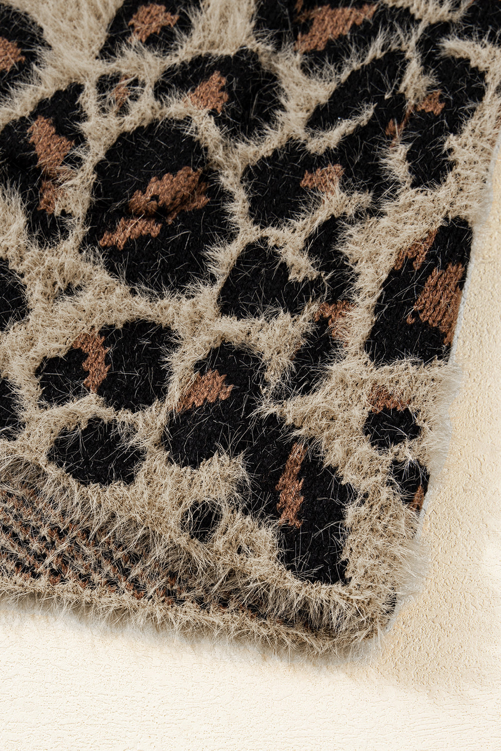 Brown Leopard Open Casual Cardigan eAura