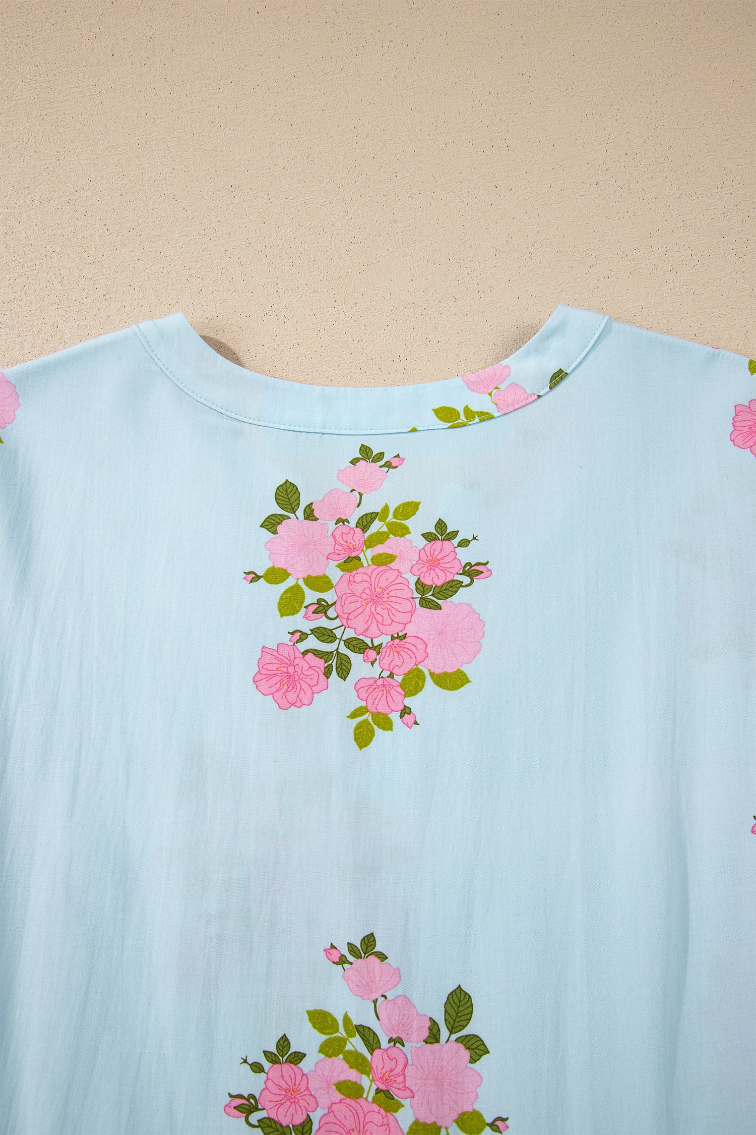 Floral Print Flutter Sleeve Maxi Dress