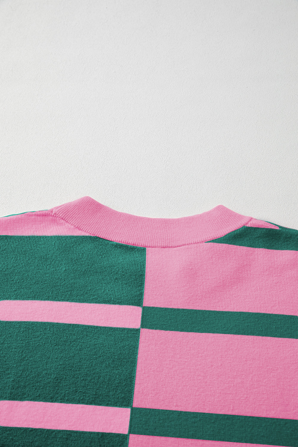 Pink Stripe Colourblock Oversized Sweater eAura