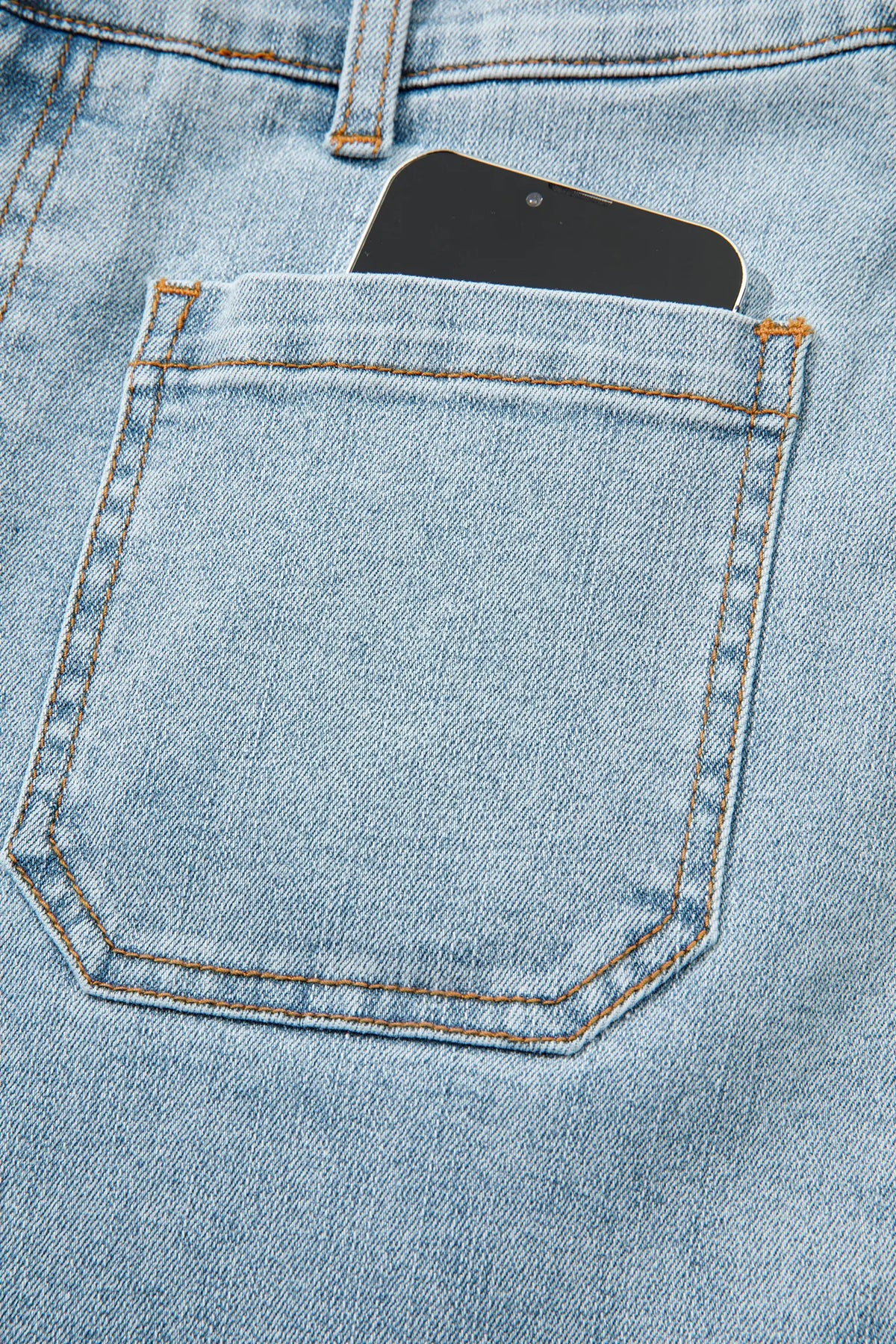 Solid Full-Length Regular Pocket Detail Wholesale Denim Jeans – Beau Blue
