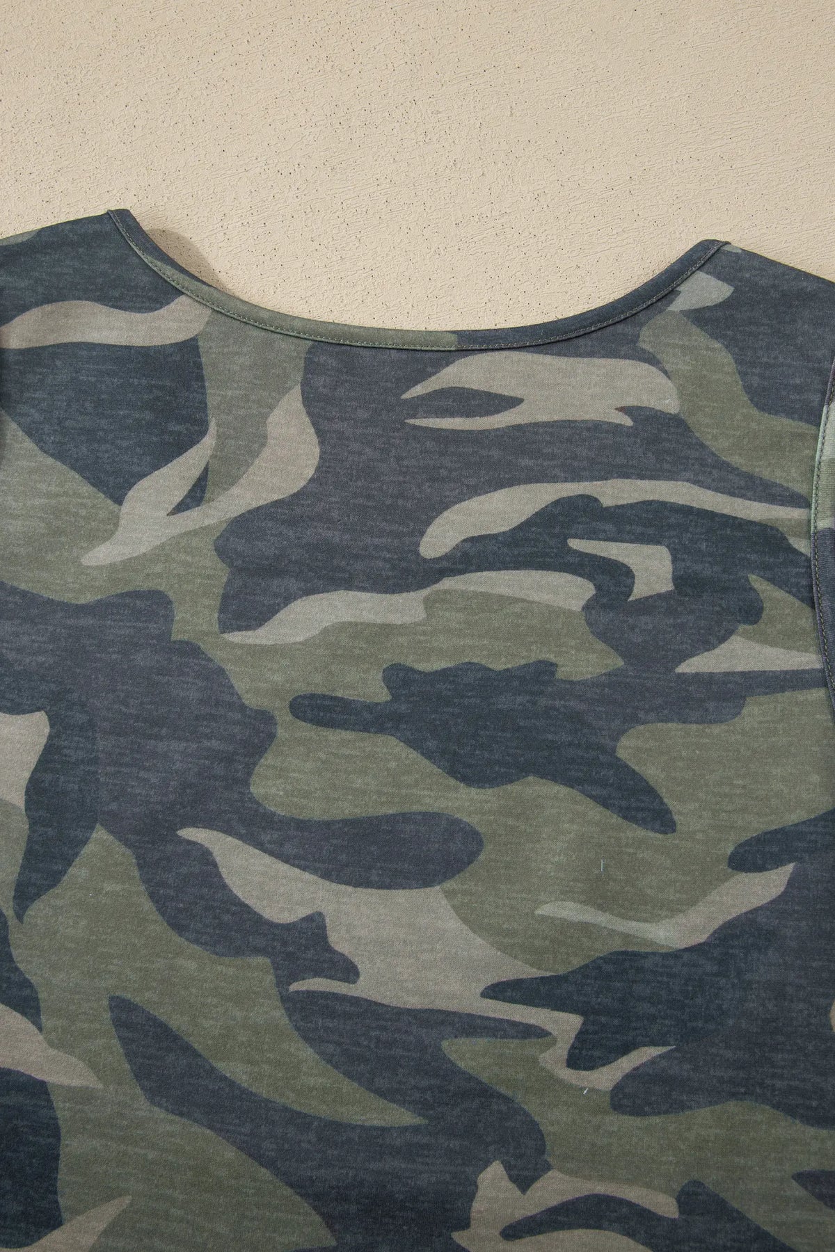 Camouflage Print Slim Tank Drawstring Pant Set – Green